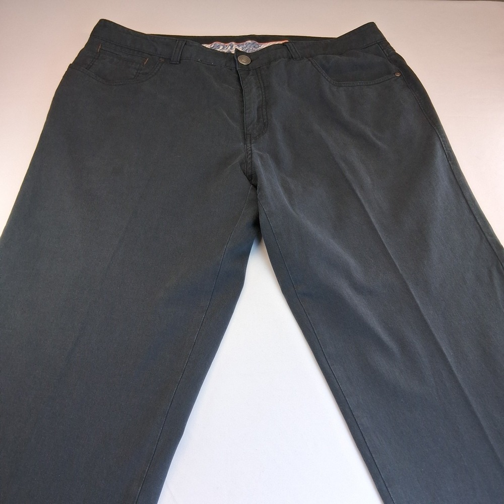 Tommy Bahama Men's Pants 36x30 Cotton Blend Chino Standard Blue